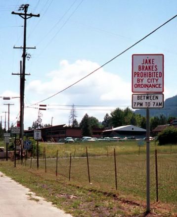 Jake Brake Prohibited Sign
